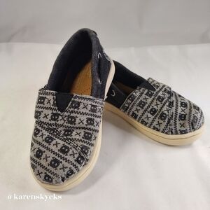 𝅺TOMS Alpargata Slip On Flats Toddler Size 7